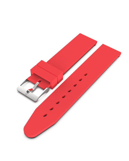 Red Silicon Strap Side