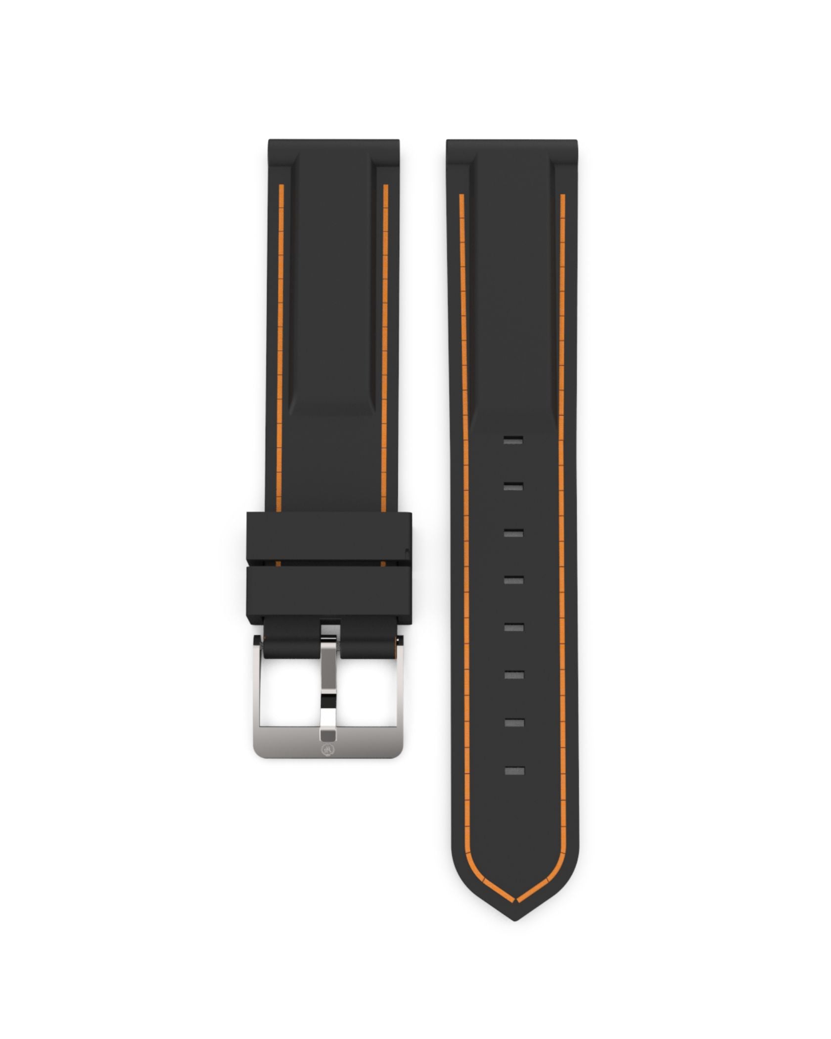 Black&Orange Silicon sport strap