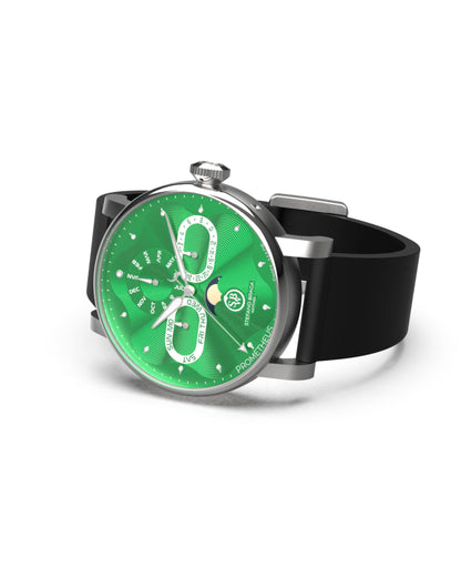 PROMETHEUS-B-VE-15SNR Swiss Made, Green Dial, Stainless Steel 316L Case, side view